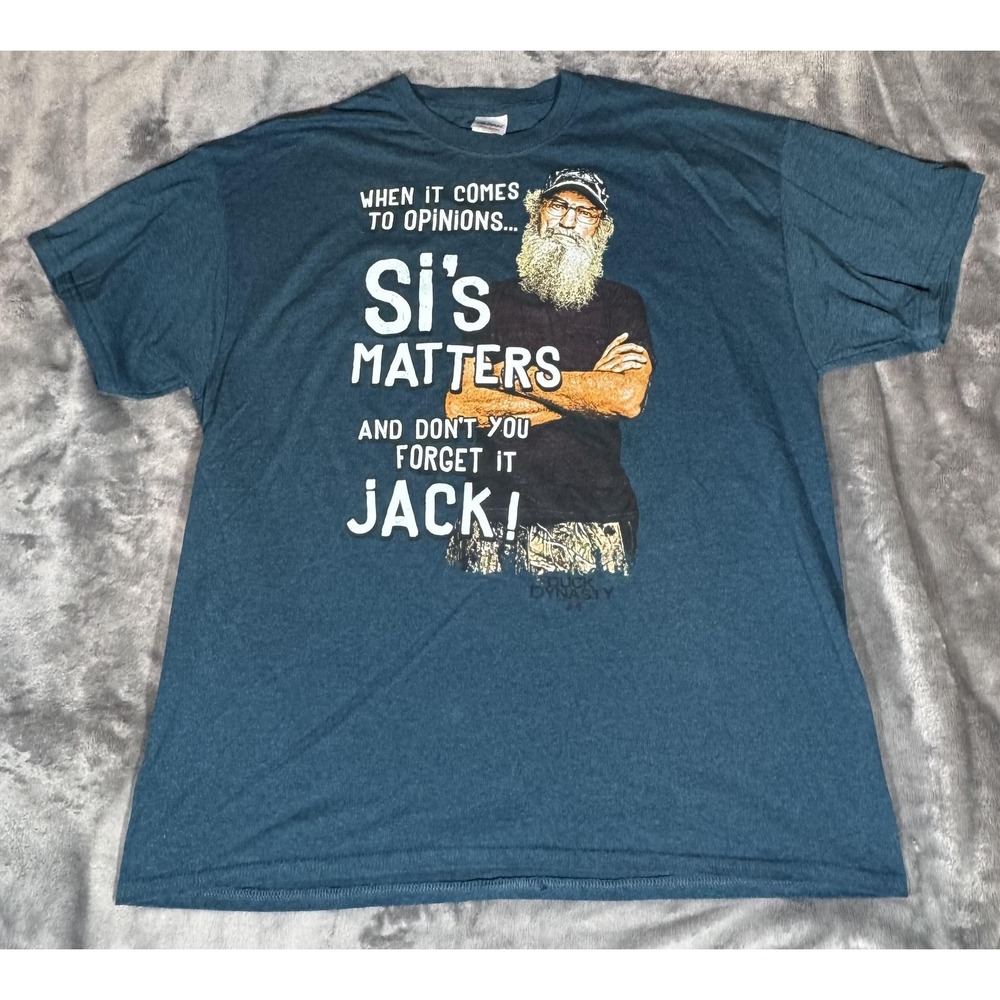 Duck Dynasty Si's Matters Shirt‎ Mens XL Blue Gildan Uncle Si Robertson